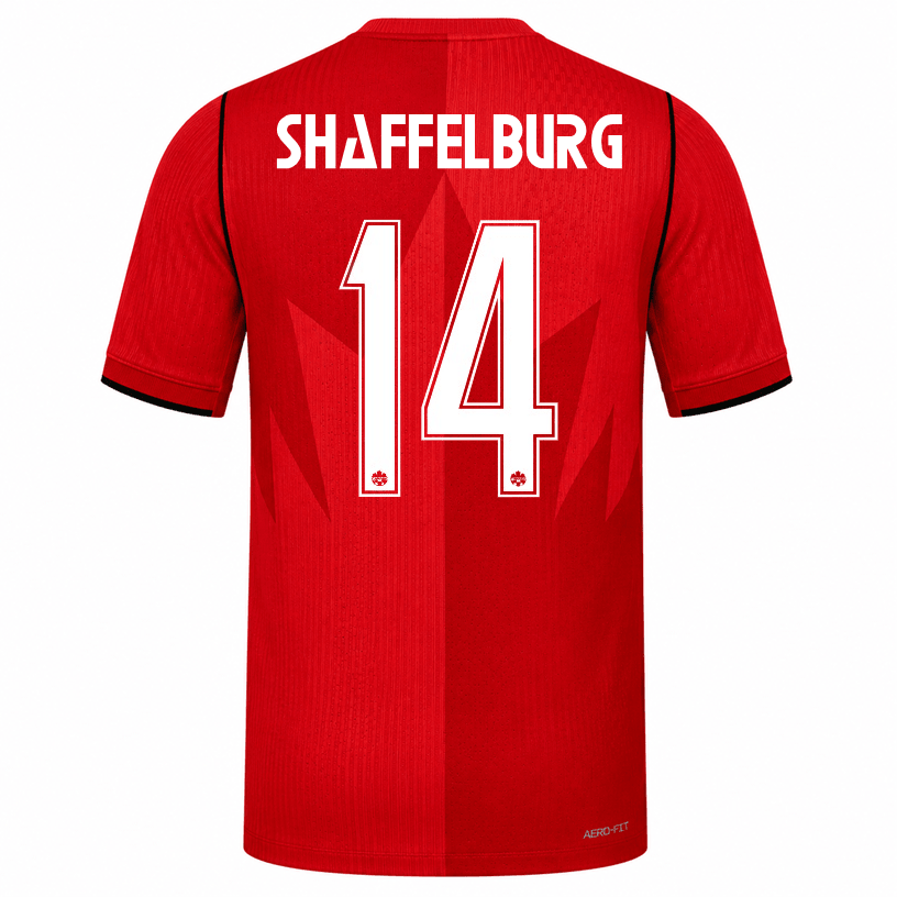 Nike Men's Canada Shaffelburg Match Authentic Home Jersey 2026 (Red)
