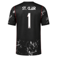 Nike Mens Canada St. Clair Away Stadium Jersey 2026 (Black/Red)