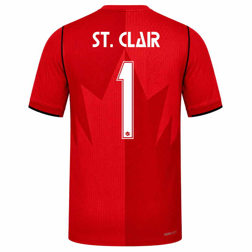 Nike Men's Canada St. Clair Match Authentic Home Jersey 2026 (Red) | SoccerWearhouse
