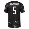 Nike Mens Canada Waterman Away Stadium Jersey 2026 (Black/Red)