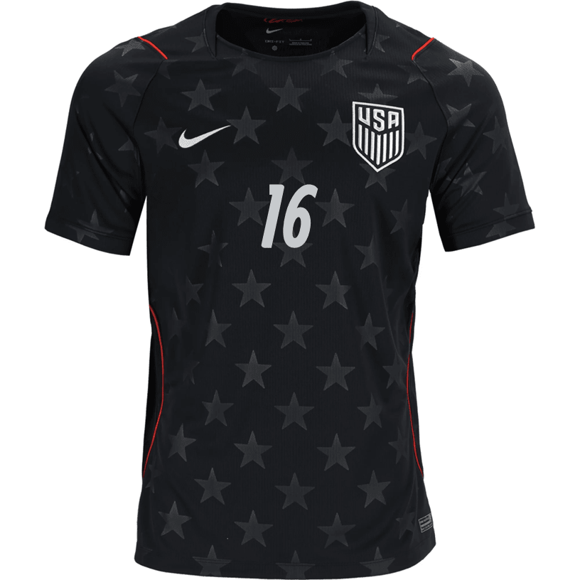 Nike Mens Cardoso United States Away Stadium Jersey 2026 (Dark Obsidian/Pure Platinum) | SoccerWearhouse