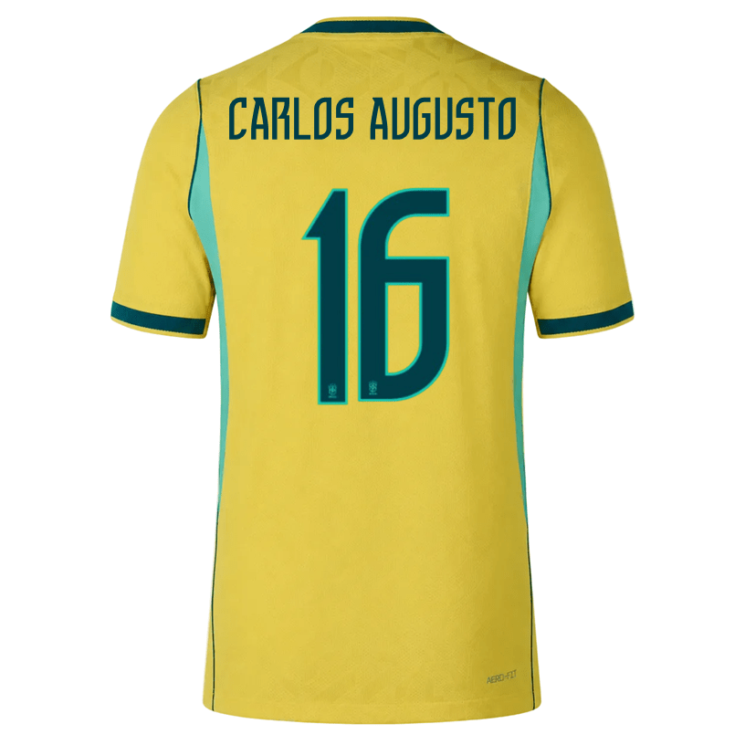 Nike Men's Carlos Augusto Match Authentic Home Jersey 2026 (Yellow/Teal) | SoccerWearhouse