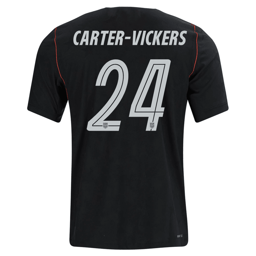 Nike Mens Carter - Vickers United States Away Stadium Jersey 2026 (Dark Obsidian/Pure Platinum) | SoccerWearhouse