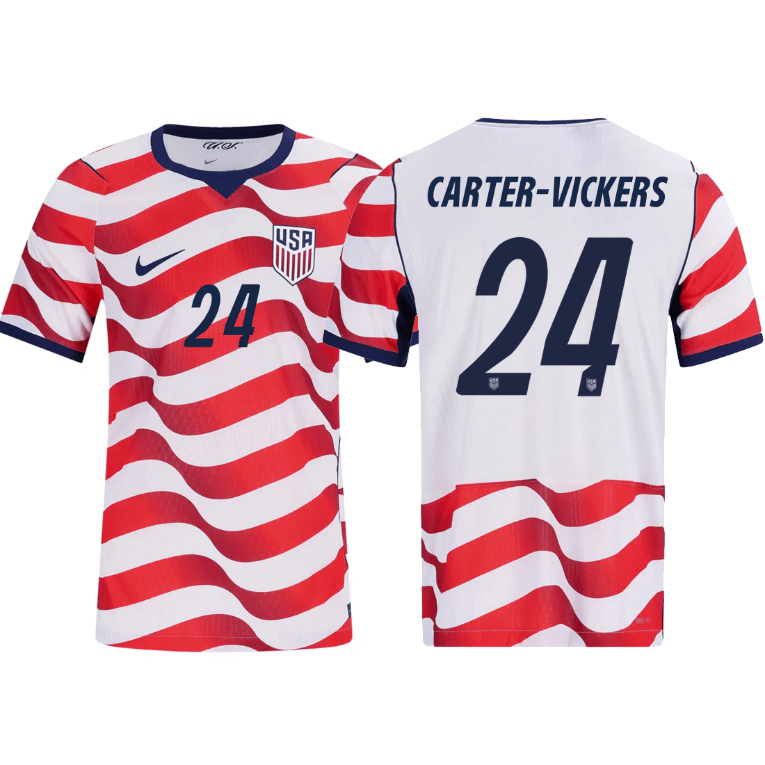 Nike Mens Carter - Vickers United States Match Authentic Home Jersey 2026 (Sail/Midnight Navy) | SoccerWearhouse