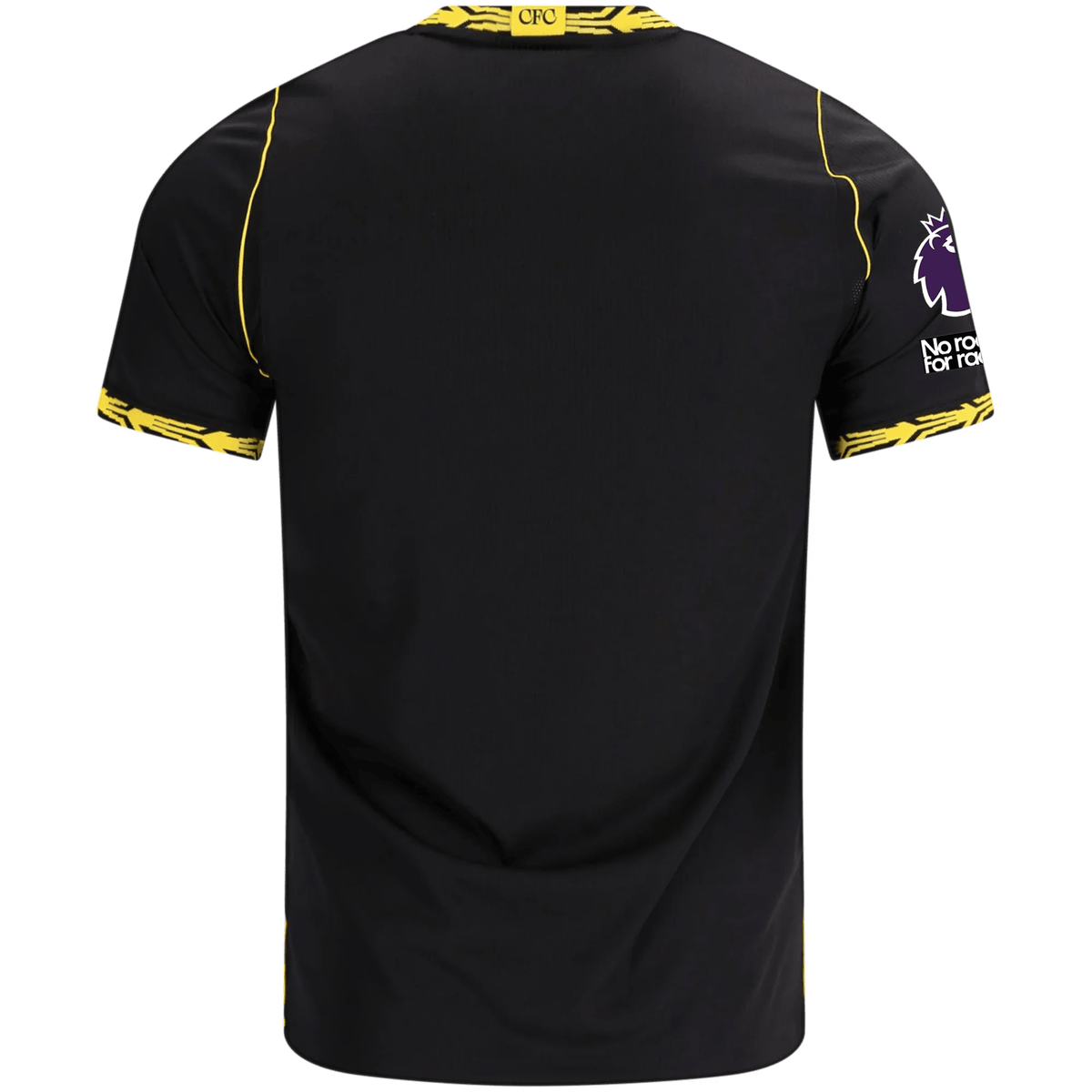 Nike Mens Chelsea Away Jersey w/ EPL + No Room For Racism Patches 26/27 (Black/Midwest Gold) | SoccerWearhouse