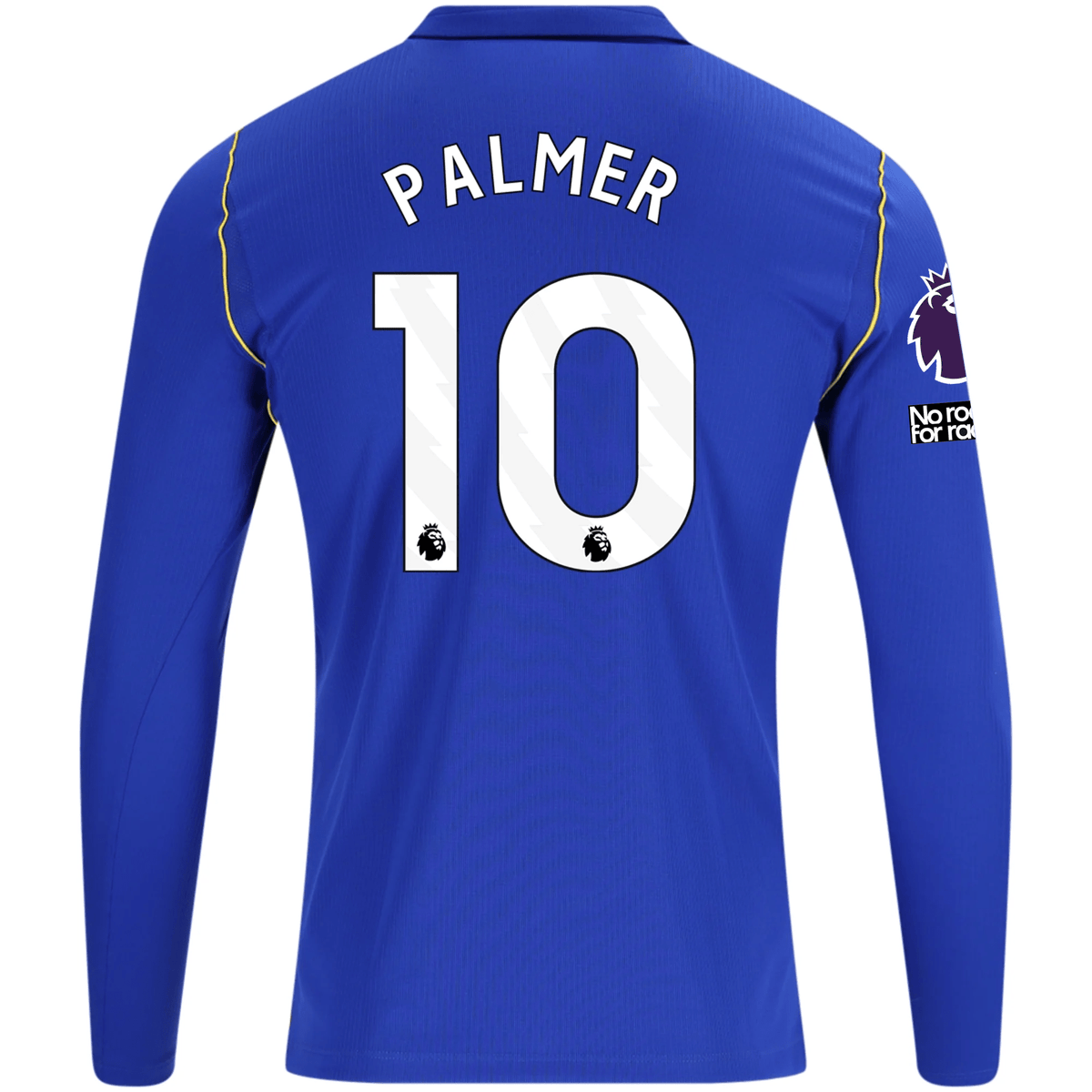 Nike Mens Chelsea Cole Palmer Home Long Sleeve Jersey w/ EPL + No Room For Racism 26/27 (Bright Blue) | SoccerWearhouse