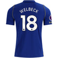 Nike Mens Chelsea FC Danny Welbeck Home Jersey w/ EPL + No Room For Racism + Club World Cup Champion Patches 26/27 (Bright Royal/Gold)