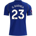 Nike Mens Chelsea FC Geovany Quenda Home Jersey w/ EPL + No Room For Racism + Club World Cup Champion Patches 26/27 (Bright Royal/Gold)