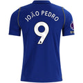 Nike Mens Chelsea FC João Pedro Home Jersey w/ EPL + No Room For Racism + Club World Cup Champion Patches 26/27 (Bright Royal/Gold)