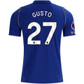Nike Mens Chelsea FC Malo Gusto Home Jersey w/ EPL + No Room For Racism + Club World Cup Champion Patches 26/27 (Bright Royal/Gold)