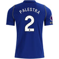 Nike Mens Chelsea FC Marco Palestra Home Jersey w/ EPL + No Room For Racism + Club World Cup Champion Patches 26/27 (Bright Royal/Gold)