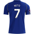 Nike Mens Chelsea FC Pedro Neto Home Jersey w/ EPL + No Room For Racism + Club World Cup Champion Patches 26/27 (Bright Royal/Gold)