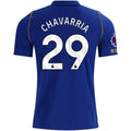 Nike Mens Chelsea FC Pep Chavarría Home Jersey w/ EPL + No Room For Racism + Club World Cup Champion Patches 26/27 (Bright Royal/Gold)