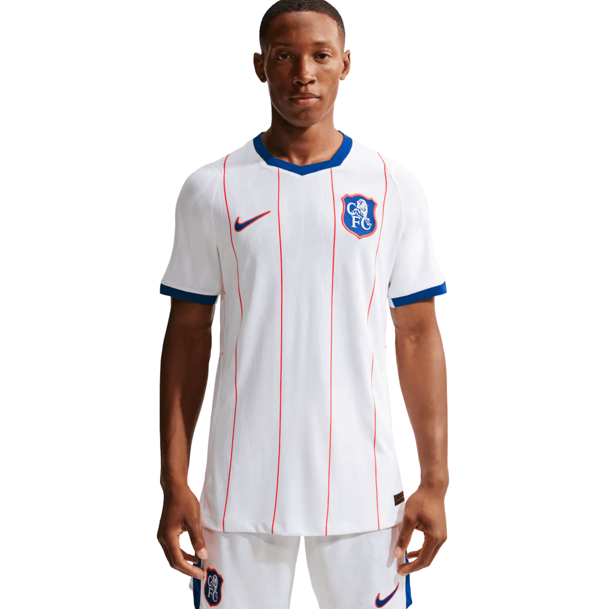 Nike Mens Chelsea Match Authentic Third Jersey 26/27 (White/Rush Blue/Red) | SoccerWearhouse