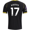 Nike Mens Chelsea Morgan Rogers Match Authentic Away Jersey w/ EPL + No Room For Racism + Club World Cup Patches 26/27 (Black/Gold)