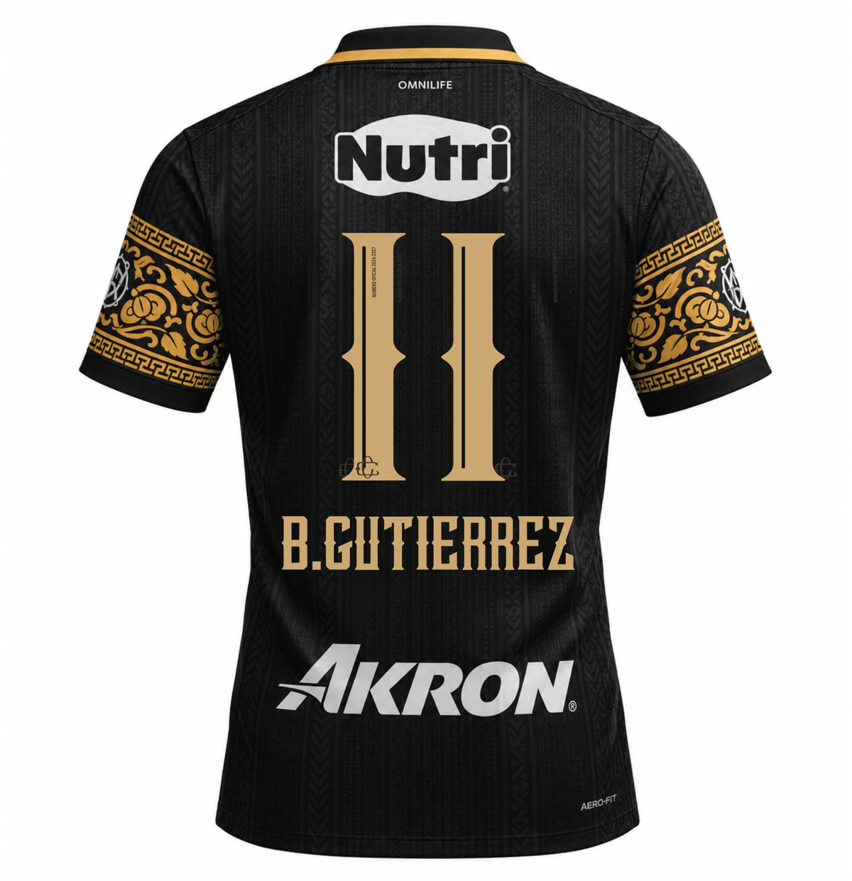 Nike Men's Chivas B. Gutierrez Match Authentic Third Jersey 26/27 (Black/Truly Gold) | SoccerWearhouse