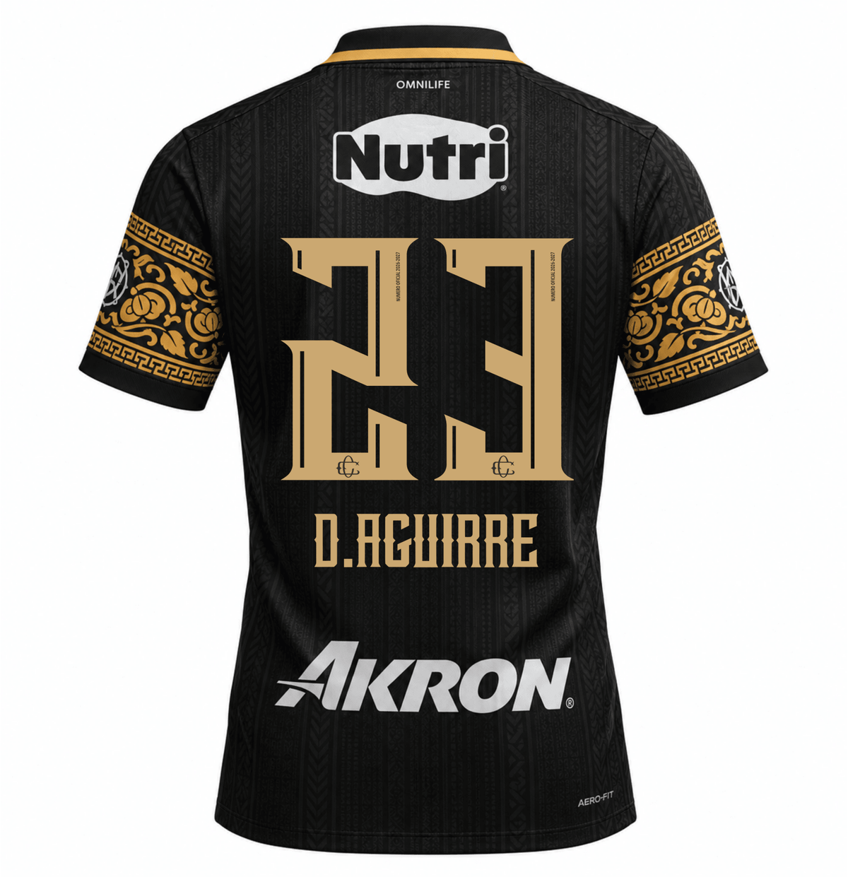 Nike Men's Chivas Guadalajara D. Aguirre Match Authentic Third Jersey 26/27 (Black/Truly Gold) | SoccerWearhouse