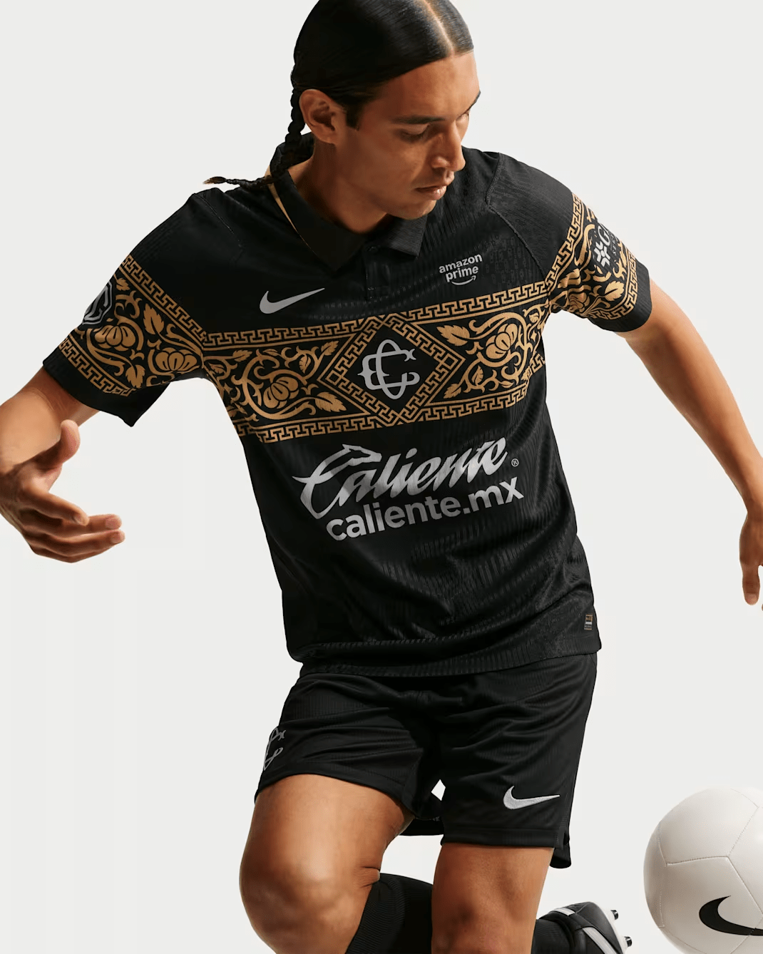 Nike Men's Chivas Match Authentic Third Jersey 26/27 (Black/Truly Gold/Flat Silver) | SoccerWearhouse