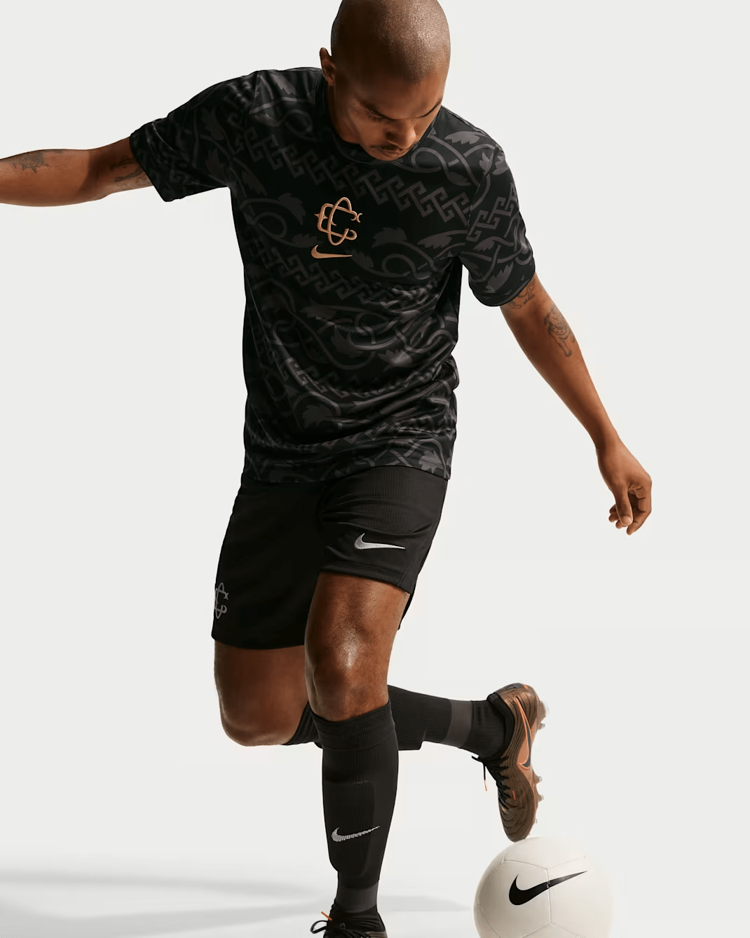 Nike Men's Chivas Match Authentic Third Jersey 26/27 (Black/Truly Gold/Flat Silver) | SoccerWearhouse