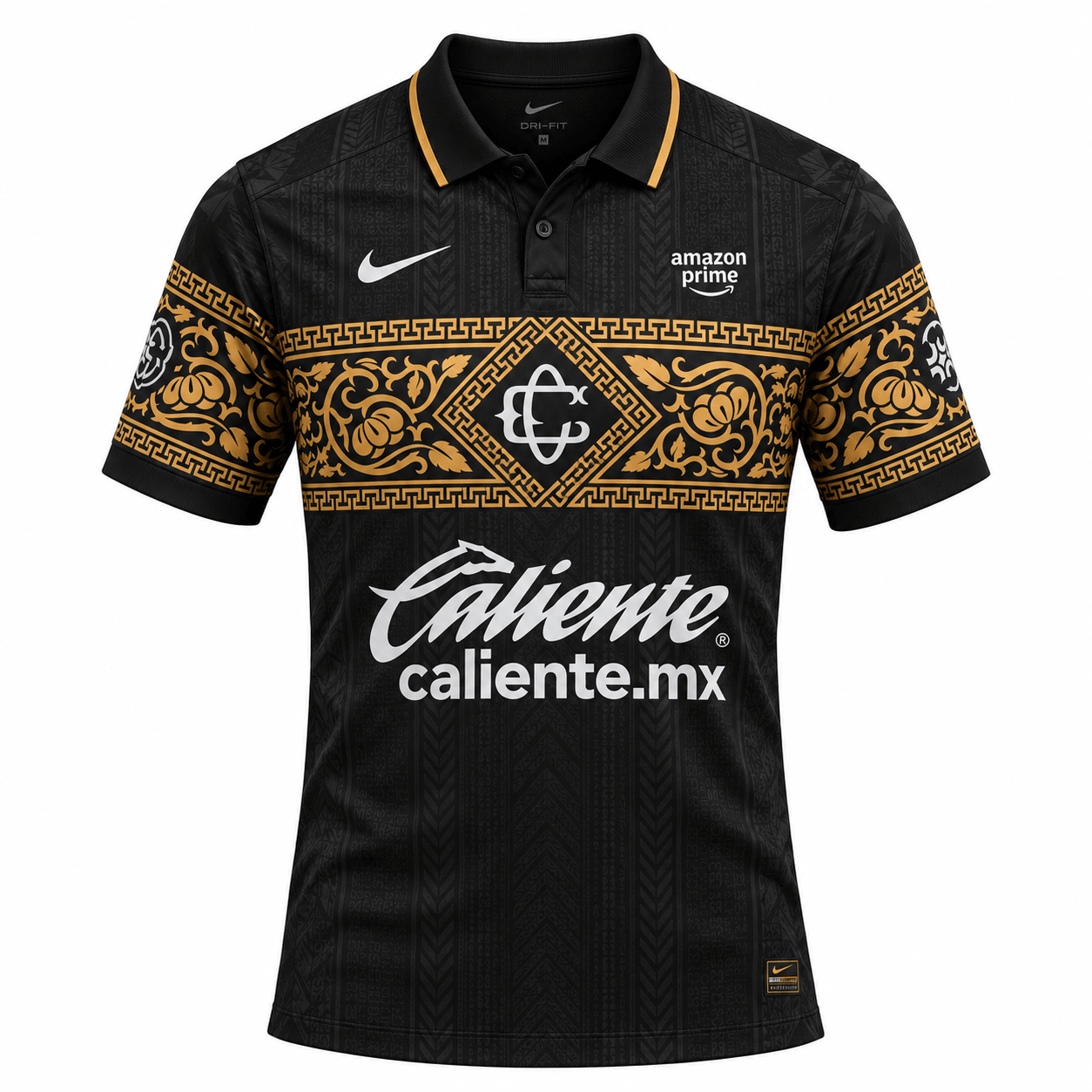 Nike Men's Chivas Guadalajara Luis Romo Aguirre Match Authentic Third Jersey 26/27 (Black/Truly Gold)