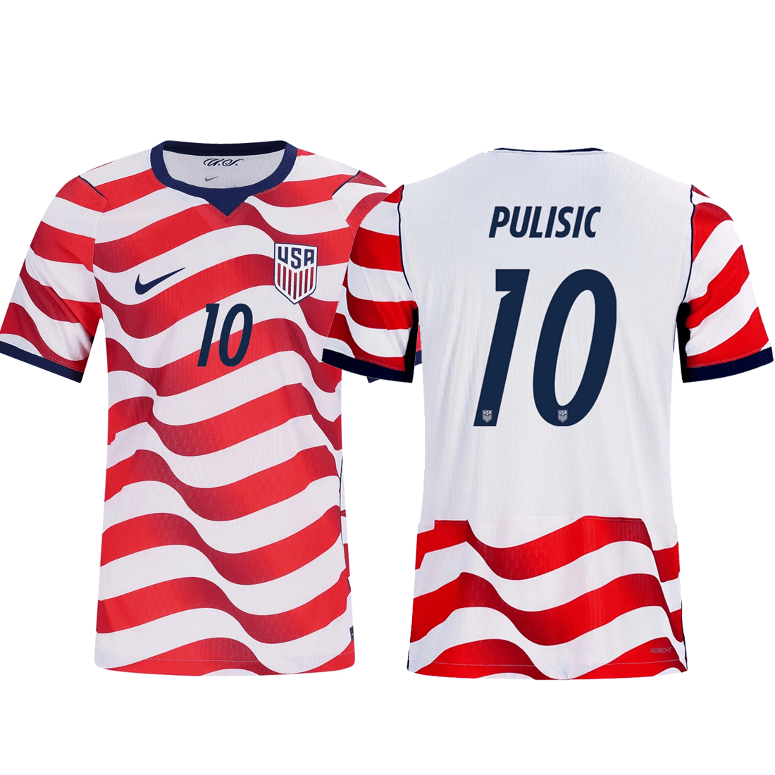 Nike Mens Christian Pulisic United States Match Authentic Home Jersey 2026 (Sail/Midnight Navy) | SoccerWearhouse