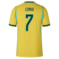 Nike Men's Brazil Cunha Match Authentic Home Jersey 2026 (Yellow/Teal)