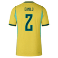 Nike Men's Brazil Danilo Match Authentic Home Jersey 2026 (Yellow/Teal)
