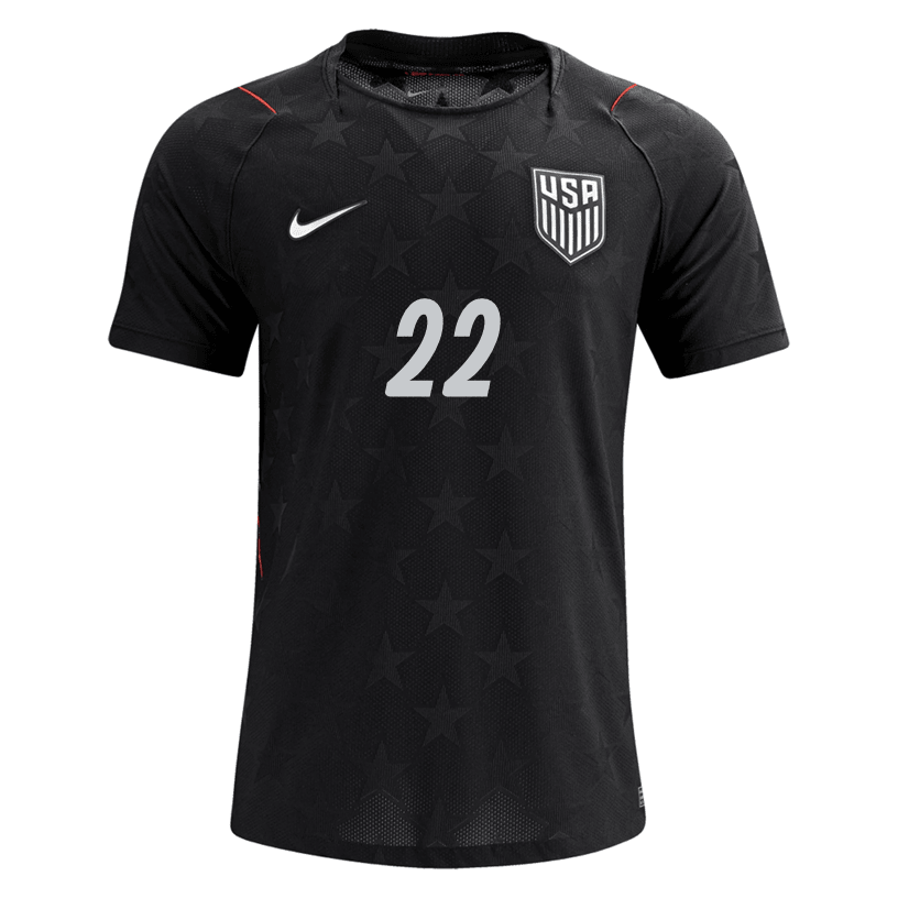 Nike Men's De la Torre United States Match Authentic Away Jersey 2026 (Dark Obsidian/Pure Platinum) | SoccerWearhouse