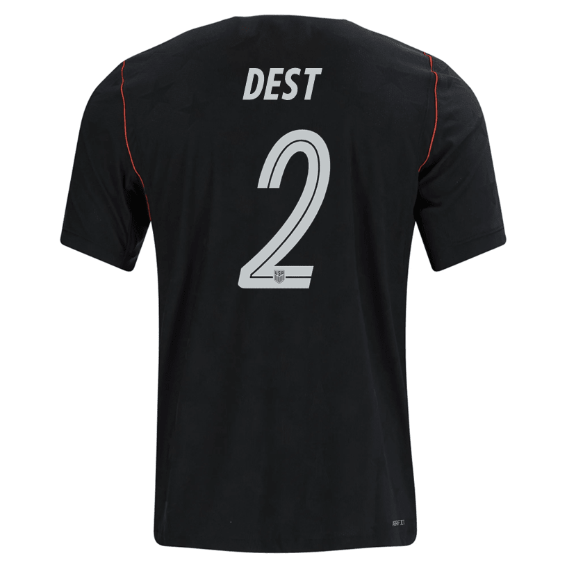 Nike Mens Dest United States Away Stadium Jersey 2026 (Dark Obsidian/Pure Platinum) | SoccerWearhouse