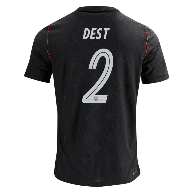 Nike Men's Dest United States Match Authentic Away Jersey 2026 (Dark Obsidian/Pure Platinum) | SoccerWearhouse