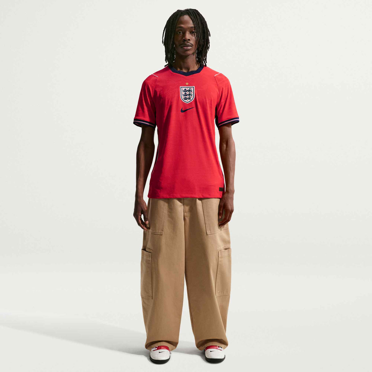 Nike Men's England 2026 Match Authentic Aero - FIT Away Jersey (Speed Red/Obsidian) | SoccerWearhouse