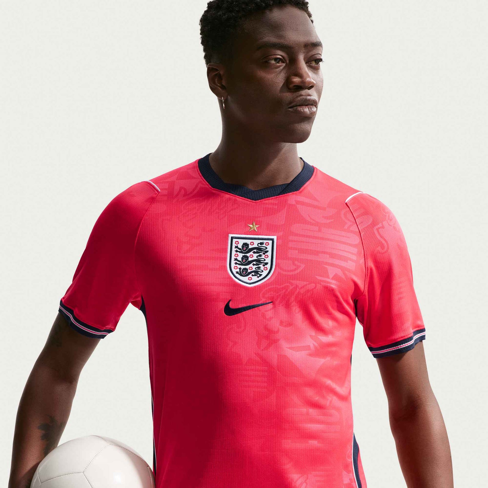 Nike Men's England Away Stadium Jersey 2026 (Speed Red/Obsidian) | SoccerWearhouse