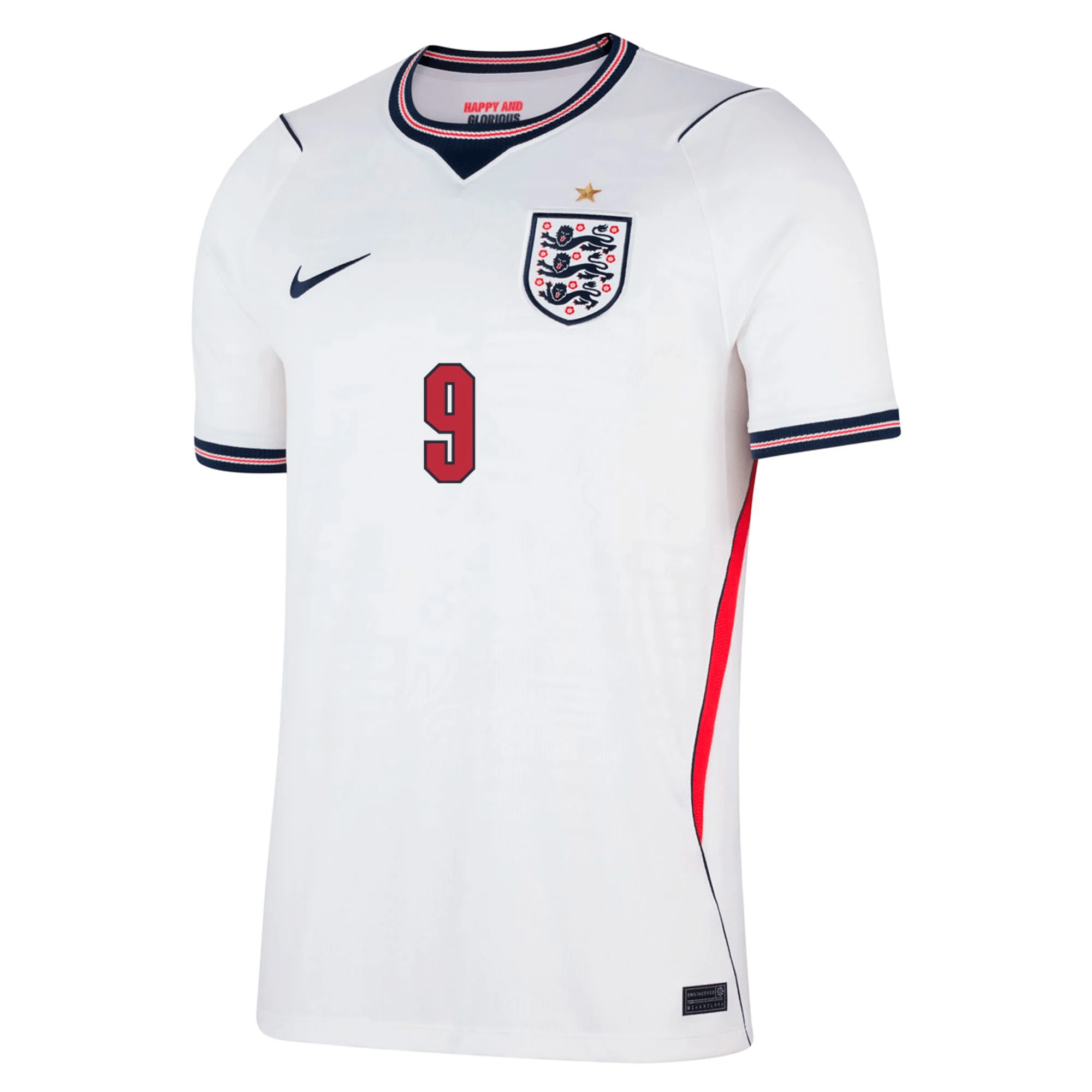 Nike Men's England Harry Kane Home Stadium Jersey 2026 (White/Obsidian
