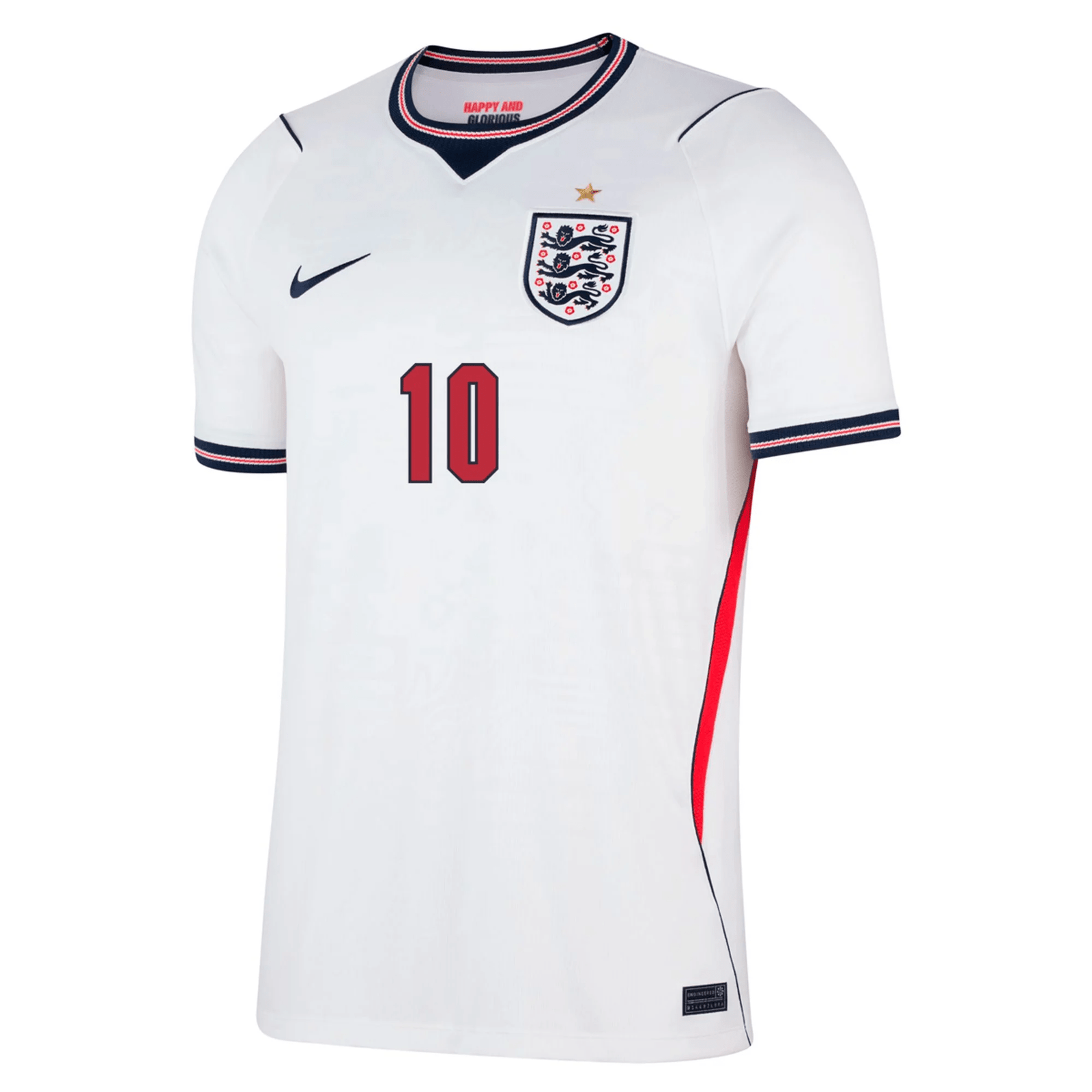 Nike Men's England Jude Bellingham Home Stadium Jersey 2026 (White/Obsidian) | SoccerWearhouse