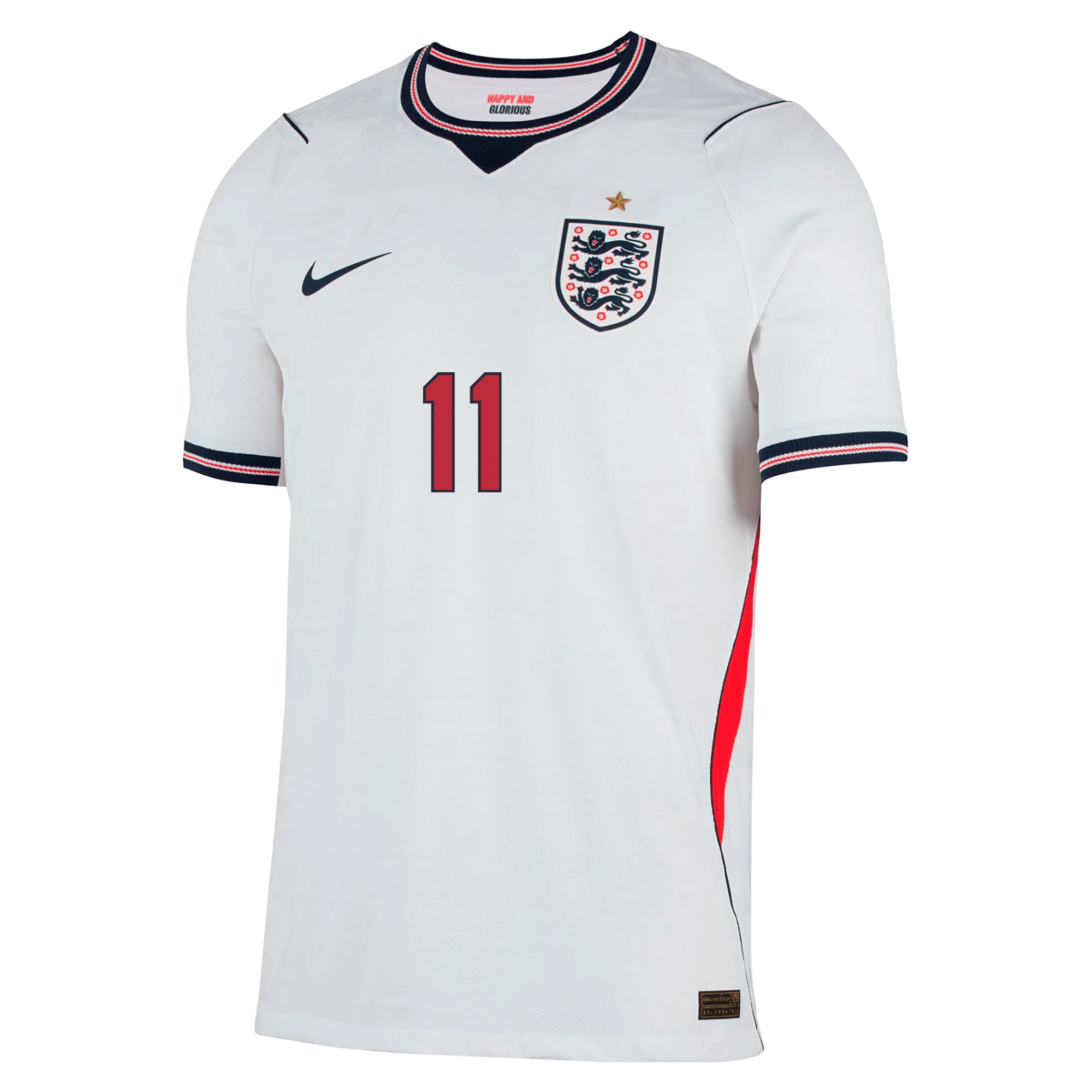 Nike Men's England Match Authentic Marcus Rashford Home Jersey 2026 (W