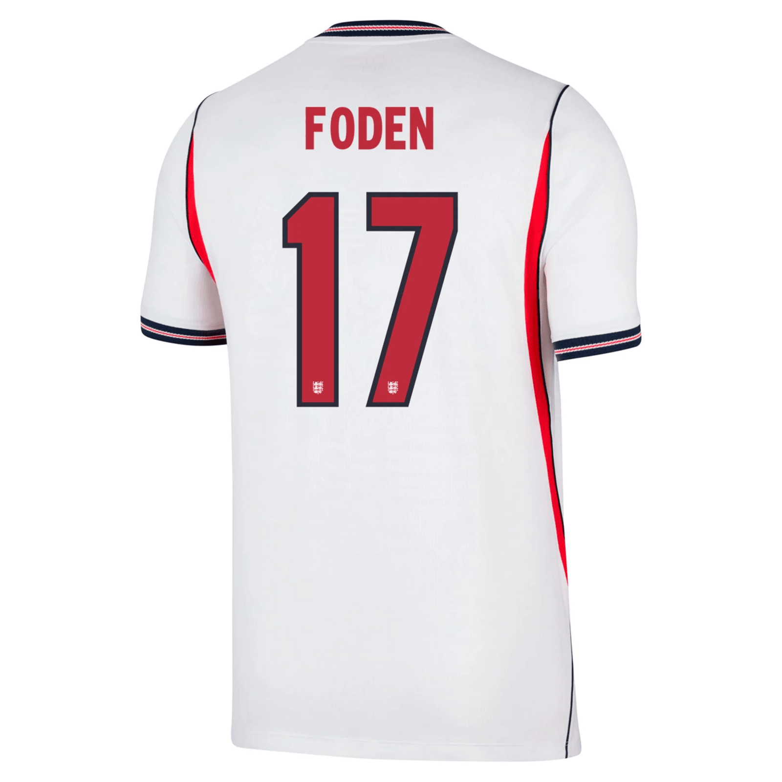 Nike Men's England Phil Foden Home Stadium Jersey 2026 (White/Obsidian) | SoccerWearhouse