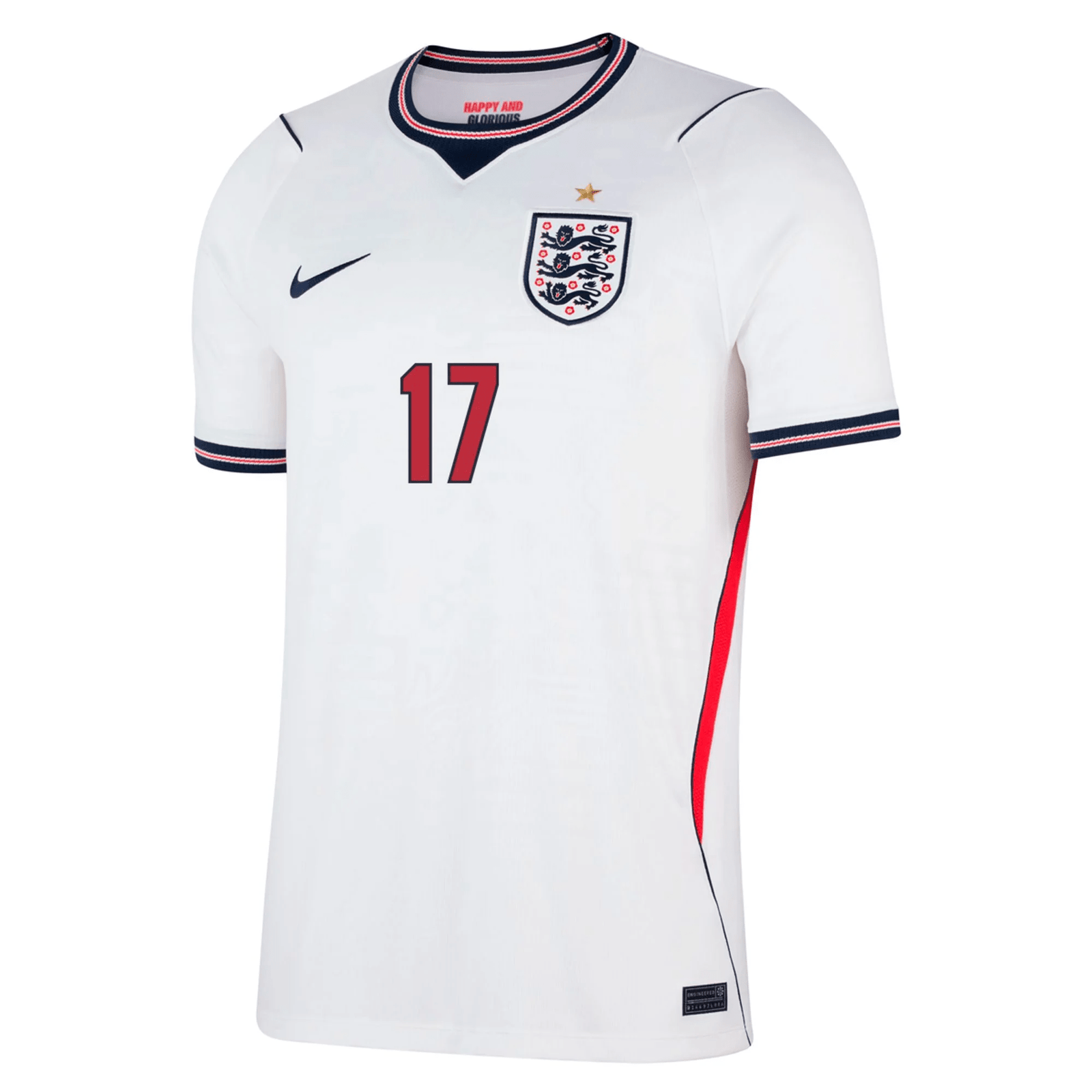 Nike Men's England Phil Foden Home Stadium Jersey 2026 (White/Obsidian) | SoccerWearhouse