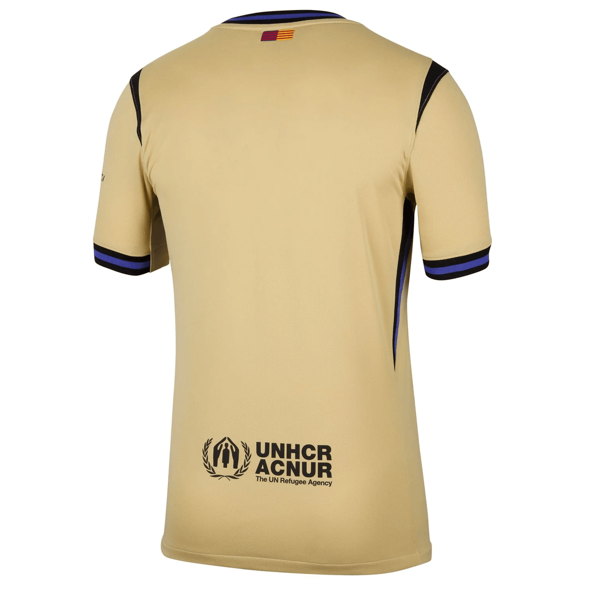 Nike Men's FC Barcelona Away Jersey 25/26 (Team Gold/Persion Violet/Black) | SoccerWearhouse