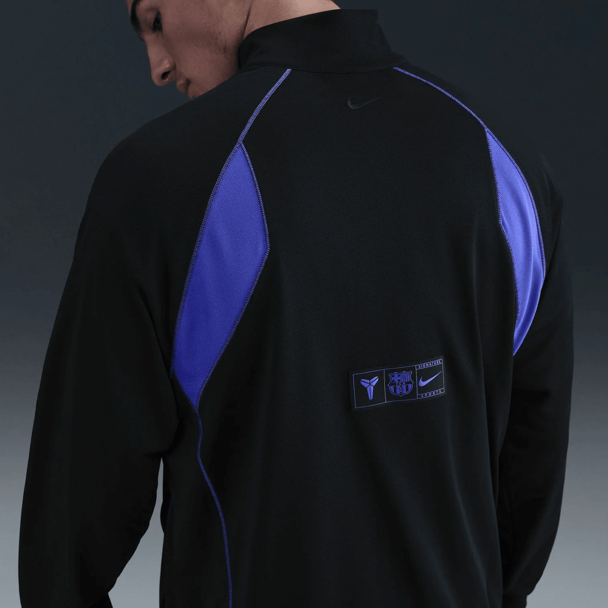 Nike Men's FC Barcelona Kobe Bryant Zip - Up Jacket 25/26 (Black/Persian Violet) | SoccerWearhouse
