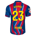 Nike Men's FC Barcelona Kounde 4th Jersey 25/26 w/ La Liga Patches (Blue/Red/Yellow)