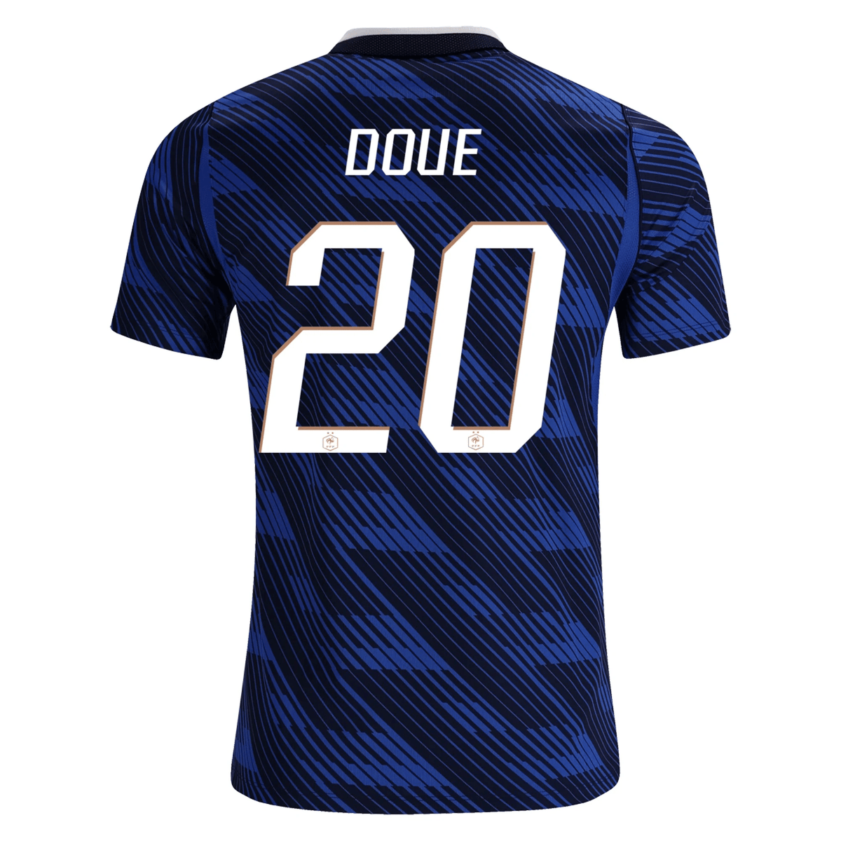 Nike Men's France Désiré Doué Home Stadium Jersey 2026 (Game Royal/Metallic Copper) | SoccerWearhouse
