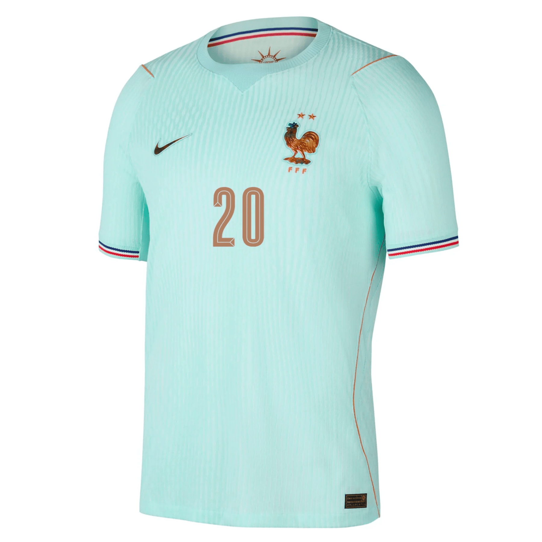 Nike Men's France Désiré Doué Match Authentic Away Jersey 2026 (Igloo/