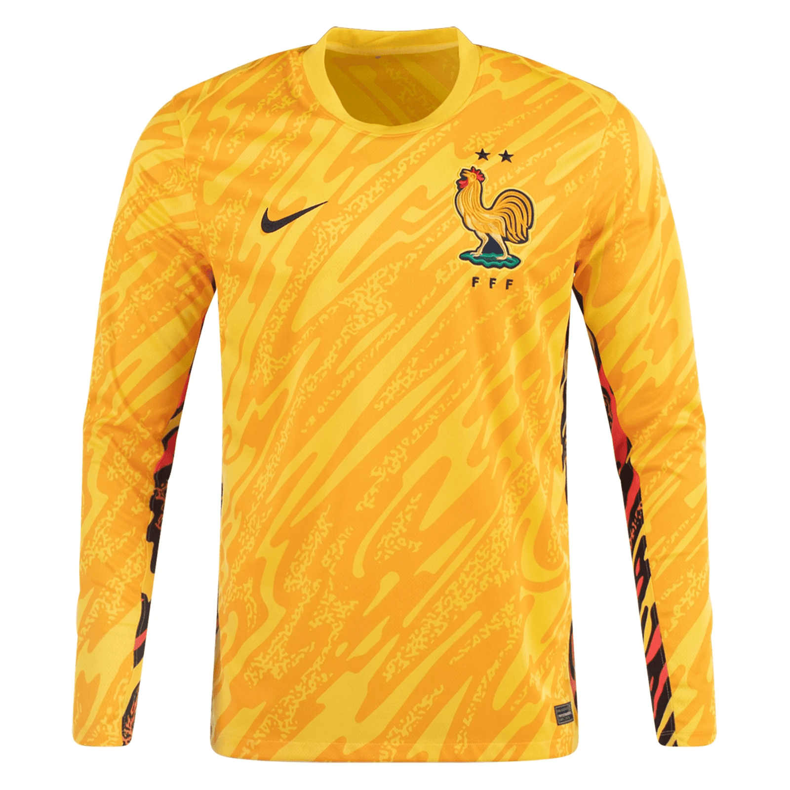 Nike Mens France Goalkeeper Jersey 24/25 (Tour Yellow/University Gold/Black) | SoccerWearhouse