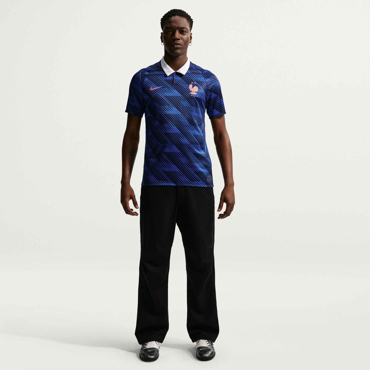 Nike Men's France Kylian Mbappe Home Stadium Jersey 2026 (Game Royal/Metallic Copper) | SoccerWearhouse