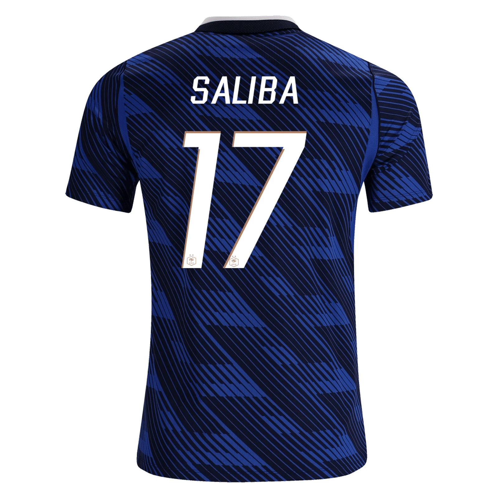 Nike Men's France William Saliba Home Stadium Jersey 2026 (Game Royal/Metallic Copper) | SoccerWearhouse