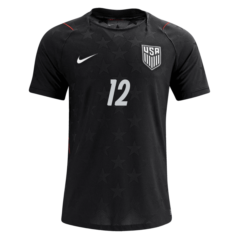 Nike Men's United States Miles Robinson Match Authentic Away Jersey 2026 (Dark Obsidian/Pure Platinum)