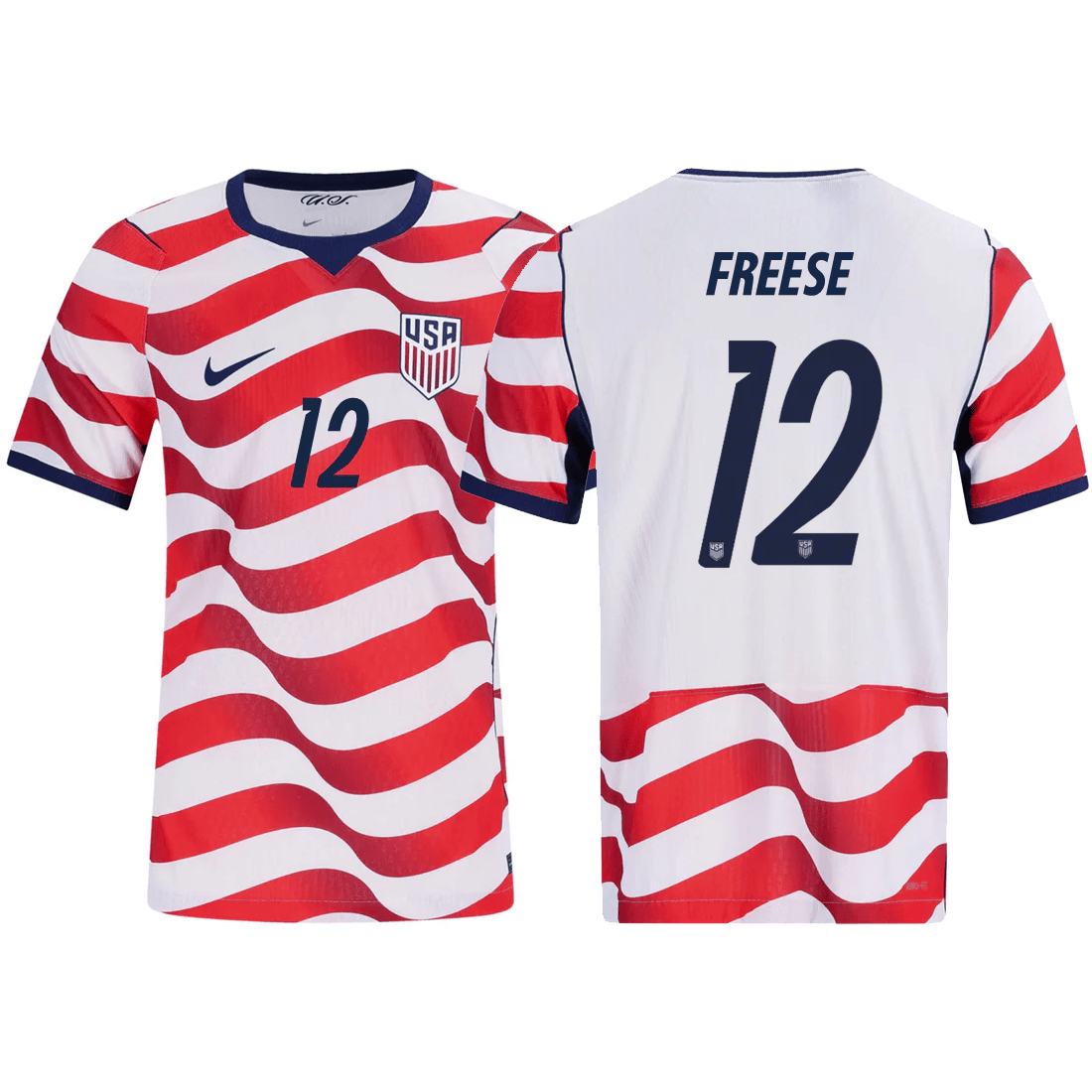 Nike Mens Freese United States Match Authentic Home Jersey 2026 (Sail/Midnight Navy) | SoccerWearhouse
