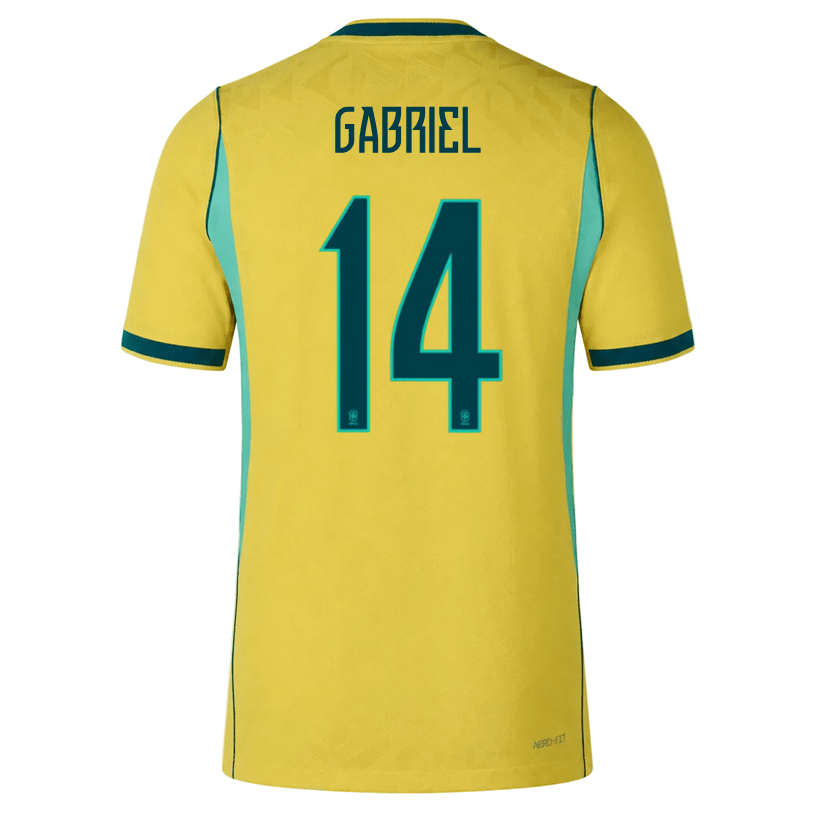 Nike Men's Gabriel Match Authentic Home Jersey 2026 (Yellow/Teal) | SoccerWearhouse