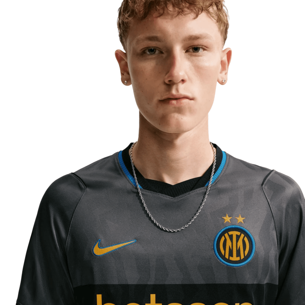 Nike Mens Inter Milan Third Jersey 26/27 (Grey/Black) | SoccerWearhouse