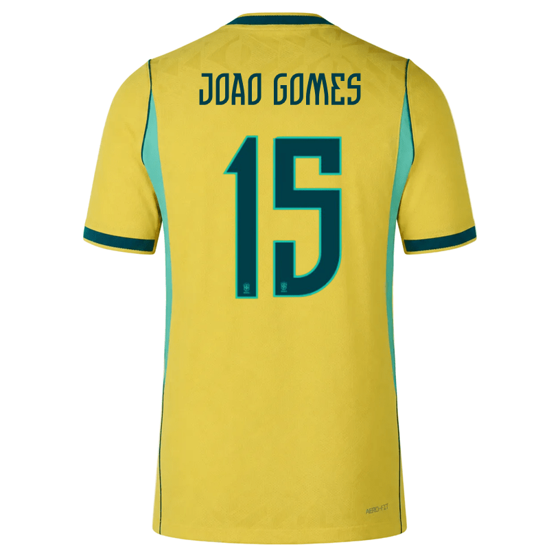 Nike Men's Joao Gomes Match Authentic Home Jersey 2026 (Yellow/Teal) | SoccerWearhouse